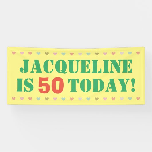 ビッグはっきりした誕生日 横断幕 (横)