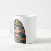 ビッグアイクレオパトラガールドールかわいい コーヒーマグカップ (正面左)