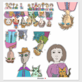 ビッグアイステッカー シール