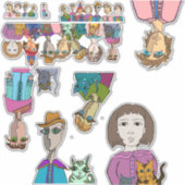 ビッグアイステッカー シール (正面)