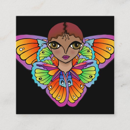 ビッグアイステッカー スクエア名刺 (正面)