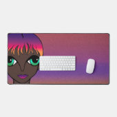 ビッグアイズデザイン デスクマット (キーボード&マウス)