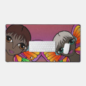 ビッグアイズデザイン デスクマット (キーボード&マウス)