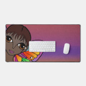 ビッグアイズデザイン デスクマット (キーボード&マウス)