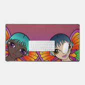 ビッグアイズデザイン デスクマット (キーボード&マウス)