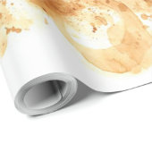 ビッグアイズモンキーコーヒーアート_633c3e6ae98b6de43e0a6dc ラッピングペーパー (ロールコーナー)