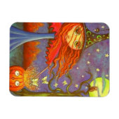 ビッグアイハロウィーンウィッチ魔法パンプキンルナモス マグネット (横)