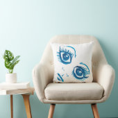 ビッグアイブループリント枕 クッション (椅子)