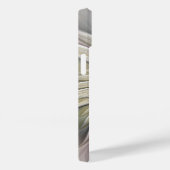 ビッグアイボリーフラワー、抽象芸術モダンフラクタルアート Case-Mate iPhoneケース (裏面 / 右)