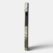 ビッグアイボリーフラワー、抽象芸術モダンフラクタルアート Case-Mate iPhoneケース (裏面 / 左)