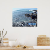 ビッグアイランドハワイの歪んだビューポスター ポスター (キッチン)