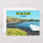 ビッグアイランドハワイプナルウビーチヴィンテージ ポストカード (正面/裏面)