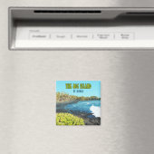 ビッグアイランドハワイプナルウビーチヴィンテージ マグネット (インサイチュ (食洗機))