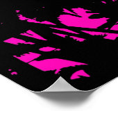 ビッグアイランドピンクのパームのポスターハワイ ポスター (角)