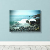 ビッグアイランド波の風景キャンバス キャンバスプリント (インサイチュ (ウッドフロア))