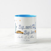 ビッグアップルビッグラブニューヨークシティ結婚式の引き出物 マグカップ (中央)