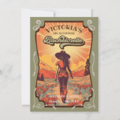 ビッグアドベンチャー女性のカーボーイバチェロレッテ 招待状 (正面)