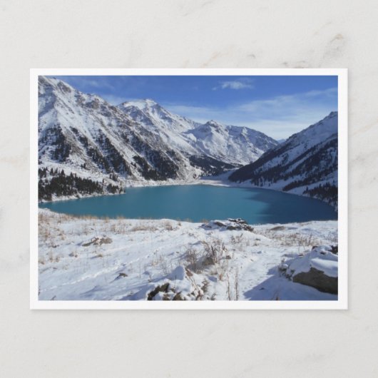 ビッグアルマトイ湖はがき ポストカード (正面)