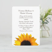 ビッグイエローサンフラワー結婚式招待状 招待状 (スタンド正面)