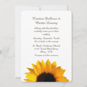 ビッグイエローサンフラワー結婚式招待状 招待状 (正面)