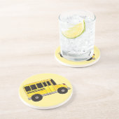 ビッグイエロースクールバス教育先生バスドライバー コースター (側面)