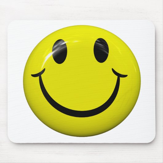 ビッグイエロー顔マウスパッド マウスパッド (正面)