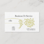 ビッグイニシャルスセージワイルドフラワーフローラ 名刺 (裏面)