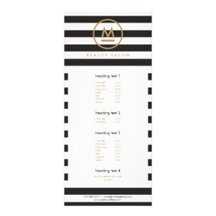 ビッグイニシャルモダンモノグラムはっきりしたオンストライプ ラックカード