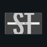 ビッグイニシャルモノグラムパーソナルトレーナーダークグレー 名刺<br><div class="desc">この名刺テンプレートの前後にある大きなイニシャルモダンは、ビジネスや個人のモダンブランドのアイデンティティーになる。イニシャルは、説明を含む半透明のボックスによって高くなります。同じ効果は、あなたの情報を含む背面に繰り返される。デザイ連絡ナーは追加のイニシャル、長い名前、またはレイアウトの調整に関するサポートが必要です。© 1201AMクリエイティブ</div>