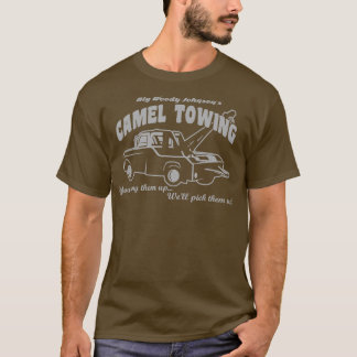 ビッグウおもしろいッディジョンソンラクダ曳航 Tシャツ
