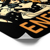 ビッグウィーンエナジーハロウィーンヴィンテージウィッチメンズウーム ポスター (角)