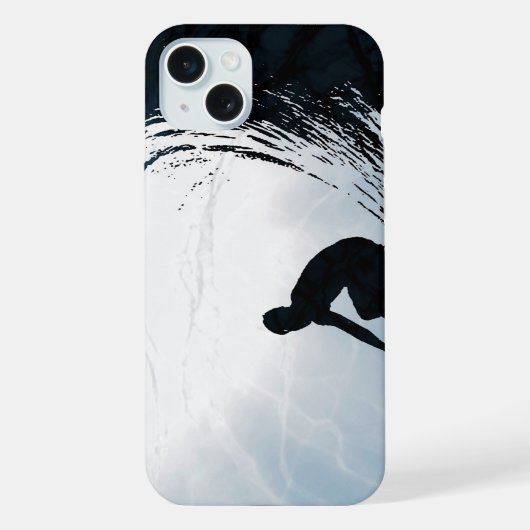 ビッグウェーブサーファー iPhoneケース (裏面)