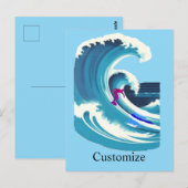 ビッグウェーブサーファーThunder_Cove ポストカード (正面/裏面)