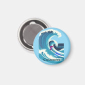ビッグウェーブサーファーThunder_Cove マグネット (正面/裏面)