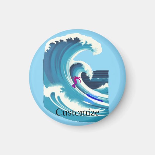 ビッグウェーブサーファーThunder_Cove マグネット (正面)