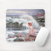 ビッグウェーブスプラッシングビーチ(Frantisek Kupka) マウスパッド (マウス)