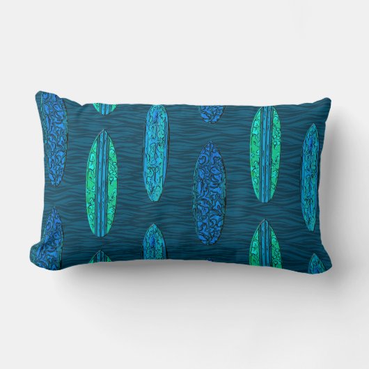 ビッグウェーブハワイアンサーフボード ランバークッション (正面)