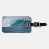 ビッグウェーブブルー海連絡名 ラゲッジタグ (正面横)