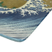 ビッグウェーブ(北斎の青日本のと金ゴールド美術) カッティングボード (角)