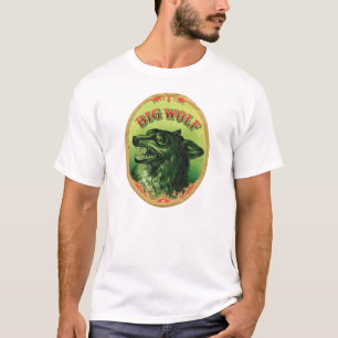 ビッグウルフ葉巻ラベル Tシャツ