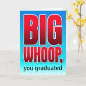 ビッグウープ、卒業したね カード (黄色い花)