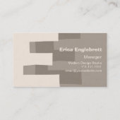 ビッグエレガントレトロEモノグラム名刺 名刺 (裏面)