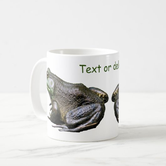 ビッグオールドブルガエルパーソナライズされた自然 コーヒーマグカップ (正面左)