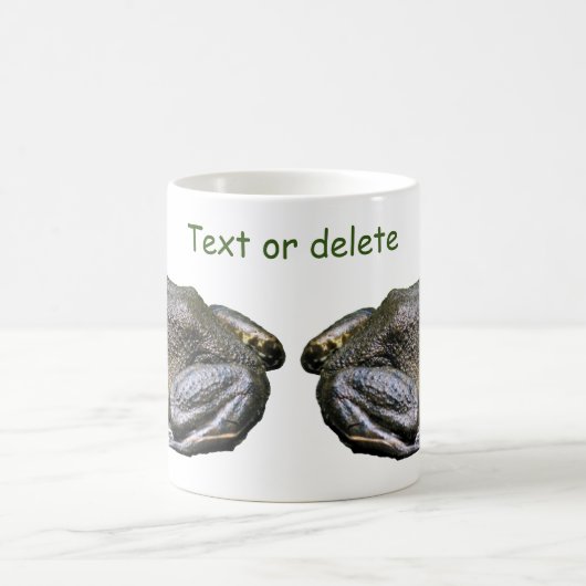 ビッグオールドブルガエルパーソナライズされた自然 コーヒーマグカップ (中央)