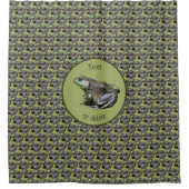 ビッグオールドブルガエルパーソナライズされた自然 シャワーカーテン (正面)