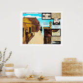 ビッグカウボーイ漫画オールドウェスタンスタイル ポスター (キッチン)