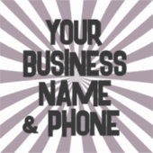 ビッグカスタムビジネスカーデカールシール シール (正面)