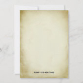 ビッグカッコいい恐竜子供の誕生日パーティの招待状 招待状 (裏面)