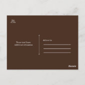 ビッグカップケーキ&さくらんぼウォーターカラーハッピーバースデー ポストカード (裏面)