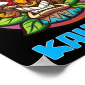 ビッグカフナおもしろいハワイアンファーザーズデイバケーショントロ ポスター (角)